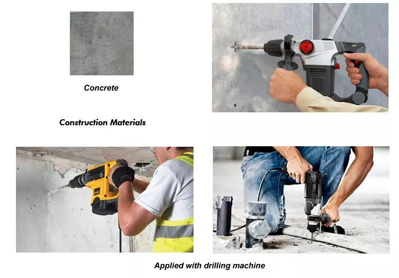 Straight Head 2 Cutters Concrete Drilling SDS Plus Drill Bit